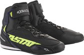 Alpinestars Faster-3 Black Yellow Fluo Blue Motorcycle Shoes 8