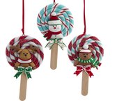 Set van 14cm Kurt S. Adler Claydough lollie ornamenten