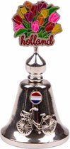 Tafelbel Kleur Tulpen Holland Shiny Zilver - Souvenir