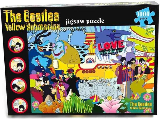 The Beatles Puzzel Yellow Submarine 1000 stukjes Multicolours