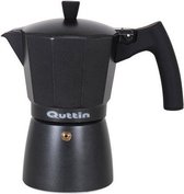 Italiaanse Koffiepot Quttin Darkblack Inductie Zwart