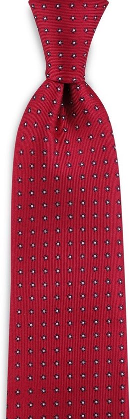 We Love Ties - XL Stropdas Market Maker - geweven zuiver zijde - rood / wit / blauw