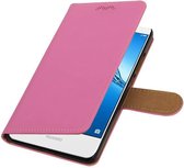 Wicked Narwal | bookstyle / book case/ wallet case Hoes voor Huawei Y7 / Y7 Prime Roze
