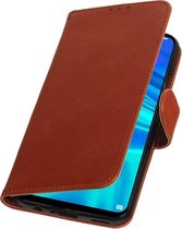 Wicked Narwal | Premium bookstyle / book case/ wallet case voor Huawei Honor 10 Lite Bruin