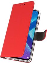 Wicked Narwal | Wallet Cases Hoesje voor Huawei Honor 8X Rood