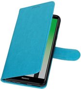 Wicked Narwal | Huawei P20 Portemonnee hoesje booktype wallet Turquoise