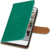 Wicked Narwal | Pull-UP bookstyle / book case/ wallet case Hoes voor Nokia 7 Groen