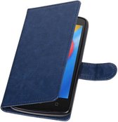 Wicked Narwal | Motorola Moto C Portemonnee hoesje booktype wallet case Donkerblauw