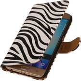 Wicked Narwal | Zebra bookstyle / book case/ wallet case Hoes voor Samsung galaxy j2 2015 J200F Wit