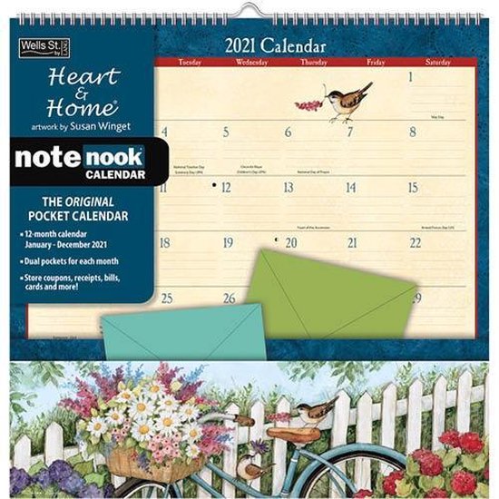 Heart and Home Note Nook Calendar 2021 (formaat 30x30)
