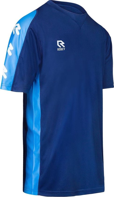 Robey Performance Shirt - Navy/Sky Blue - 4XL