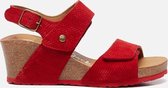 Panama Jack Vanessa Menorca B1 sandalen met sleehak rood - Maat 39