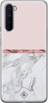OnePlus Nord hoesje siliconen - Rose all day | OnePlus Nord case | Roze | TPU backcover transparant