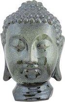 Hoofd Buddha Reactive Green Glazing Groenxh31cm Aardewerk