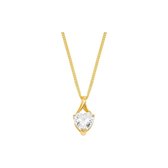 Favs Dames Ketting 9 karaat geelgoud 1 Zirconia One Size 87772322