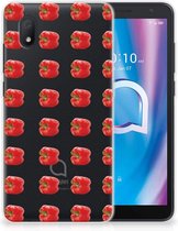 GSM Hoesje Alcatel 1B (2020) Smartphonehoesje Transparant Paprika Red
