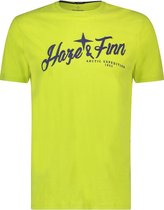 T-shirt Ronde Hals Lime Groen Met Logo (MC14-0008 - Lime-TwilightBlue)