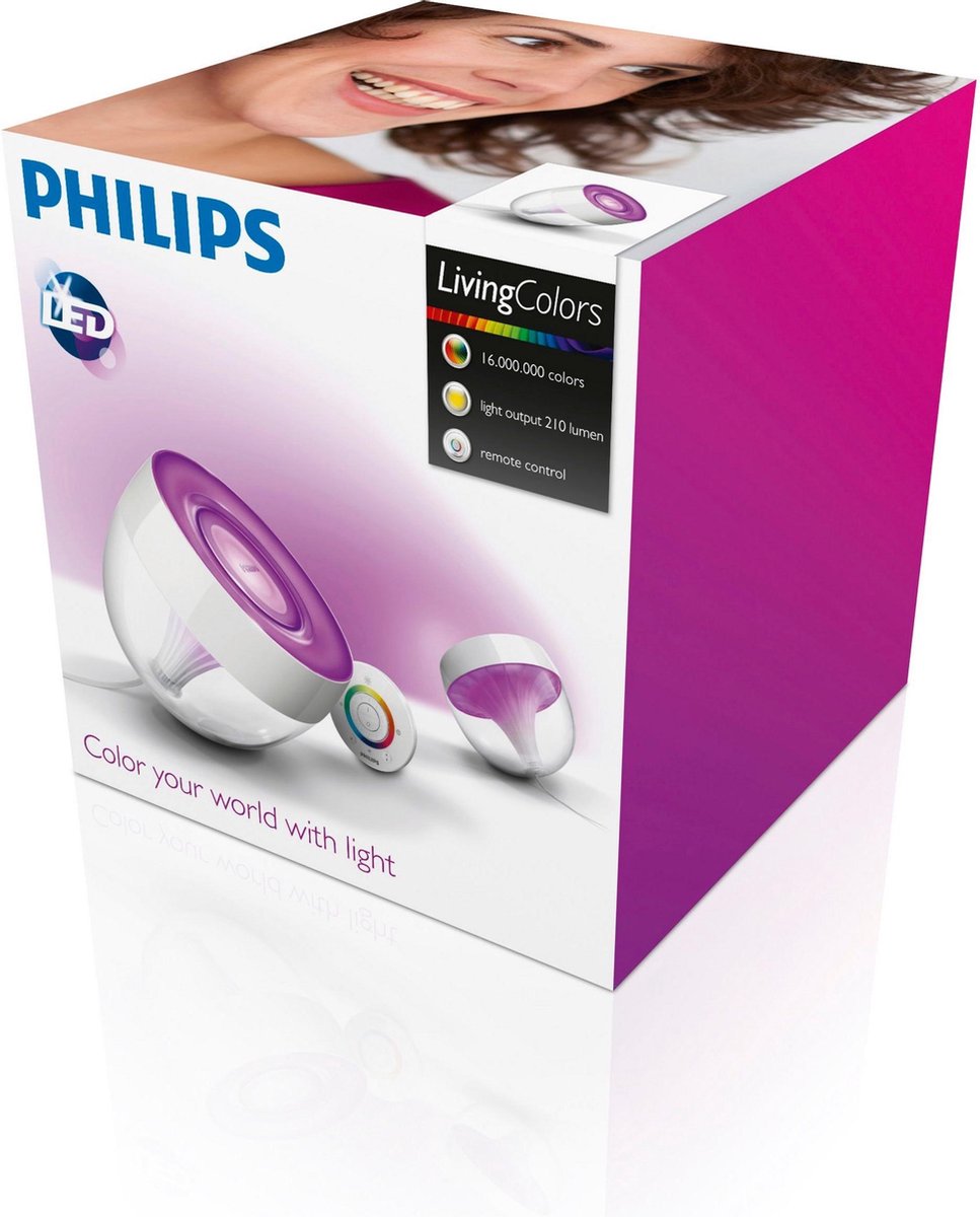 Oriëntatiepunt scherp kook een maaltijd Philips LivingColors Iris - Tafellamp - LED - Wit | bol.com