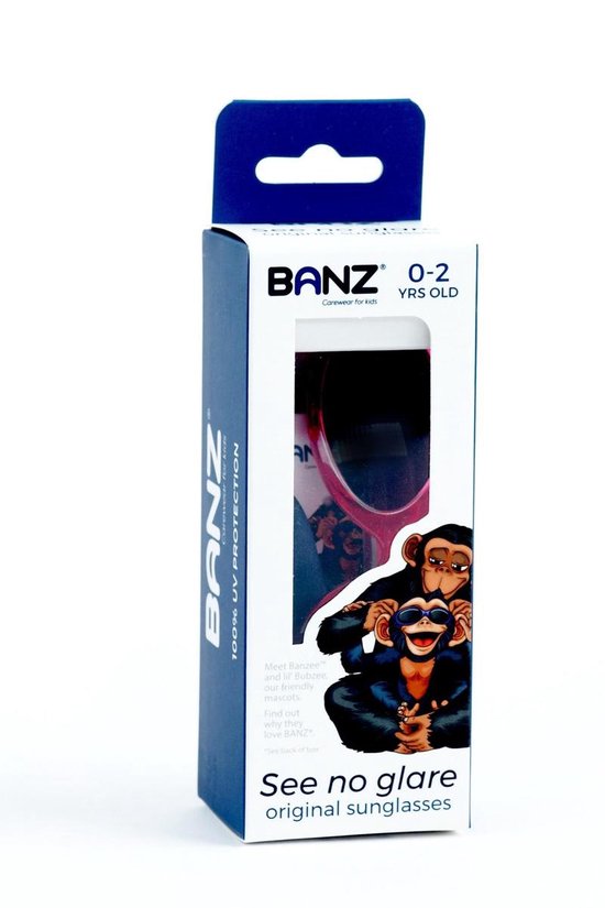KidsBanz UV zonnebril Kinderen - Roze - Maat 2-5 jaar van Merkloos — afbeelding 4