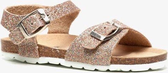 Leren meisjes bio sandalen met glitters - Roze - Maat 35 | bol.com