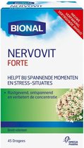 Bional Nervovit Forte - Ontspannen en concentratie verbeteren - Voedingssupplement - Met valeriaan - 45 stuks