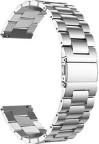 Just in Case Samsung Galaxy Watch 3 41mm Metalen armband - Zilver