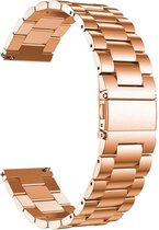 Just in Case Samsung Galaxy Watch 3 41mm Metalen armband - Rose Goud