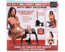 LoveBotz Set 4 in 1 Bangin Bench Sex Machine Kit Panchina con Macchina del  Sesso