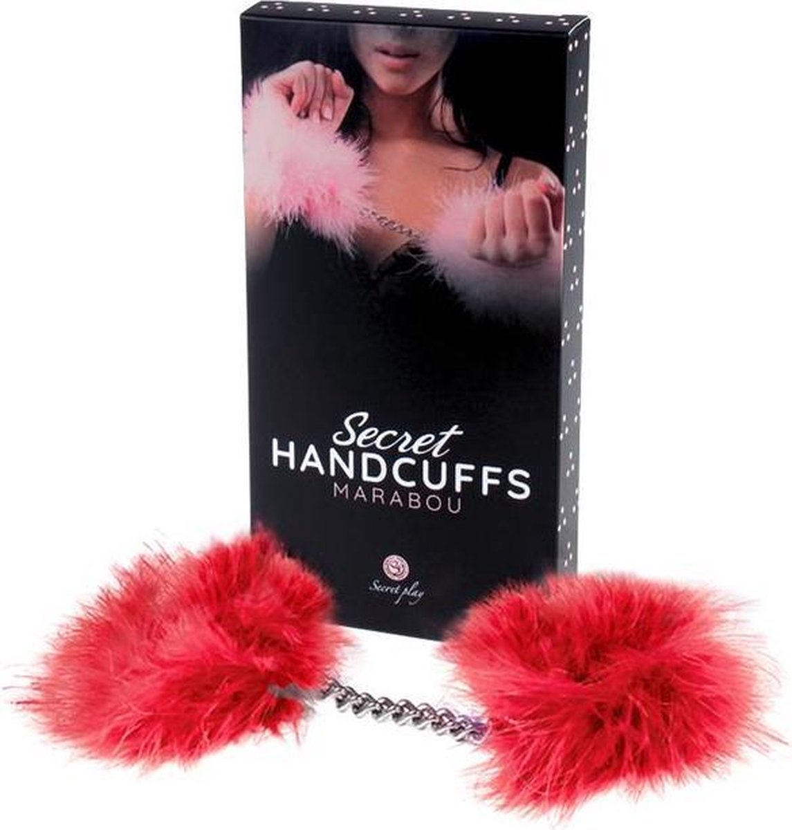 Handcuffs with Marabou Red