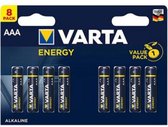 Varta Energy alkaline batterijen AAA blister per 8. (hangverpakking)