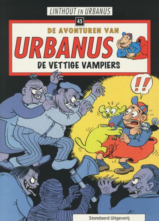 Cover van het boek 'De vettige vampiers' van W. Linthout en  Urbanus