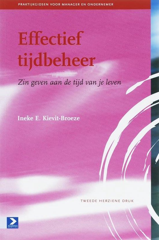 Cover van het boek 'Effectief tijdbeheer' van I. Kievit-Broeze
