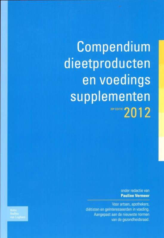 Cover van het boek 'Compendium Dieetproducten En Voedingssupplementen  / 2012'