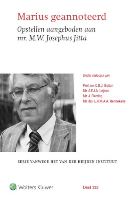 Serie vanwege het van der Heijden instituut 133 - Marius gea ... - cover