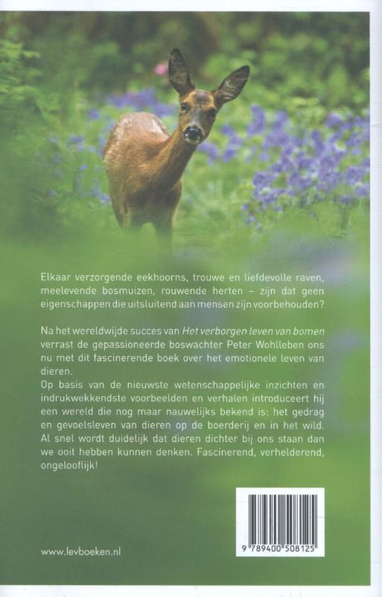 Het innerlijke leven van dieren - back cover
