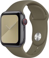 Sport band -  Khaki - Geschikt voor Apple Watch  - 38mm en 40mm - SM - iwatch - Horlogeband Armband Polsband
