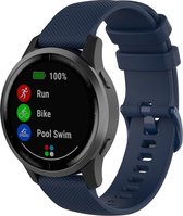 Bandje Voor Garmin Vivoactive / Vivomove Sport Gesp Band - Marineblauw - Maat: 18mm - Horlogebandje, Armband