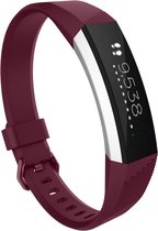 Alta sport band - rose rood - Geschikt voor Fitbit - SM - Horlogeband Armband Polsband
