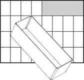 Inzet Box, H: 47 mm, afm 157x55 mm, 1 stuk