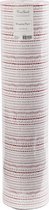 Inpakpapier. rood. wit. doodles. B: 57 cm. 80 gr. 150 m/ 1 rol