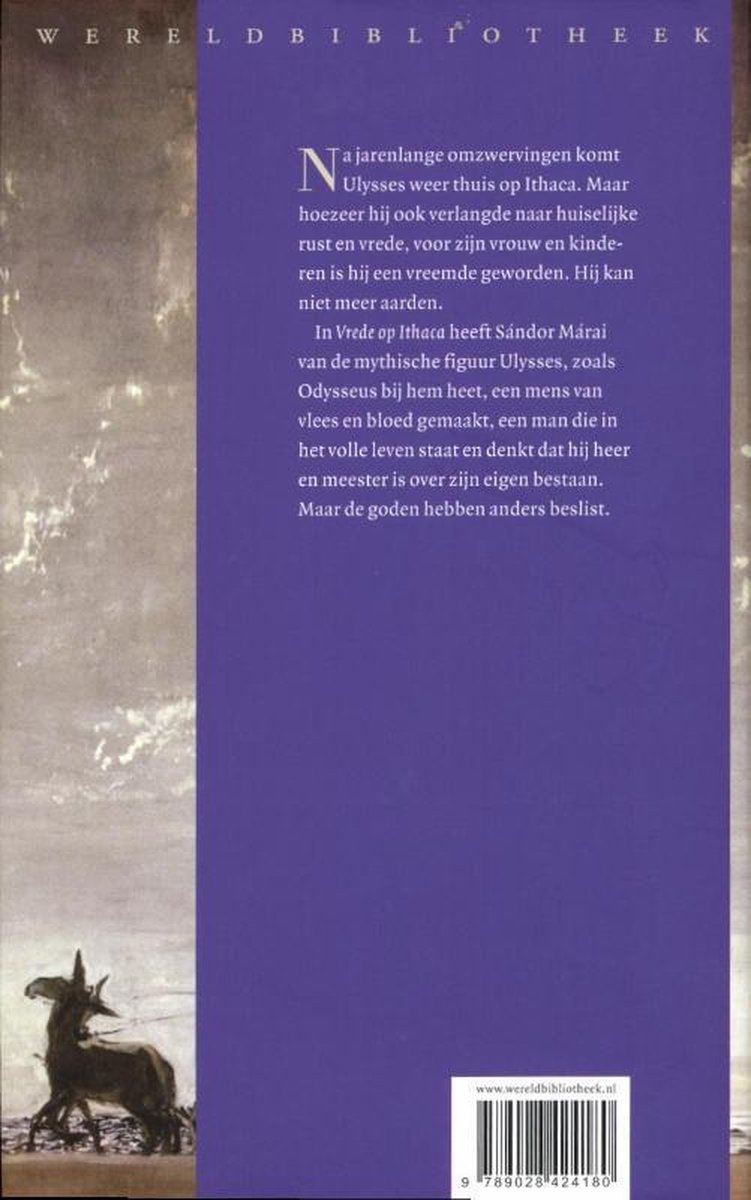 Vrede op Ithaca - back cover