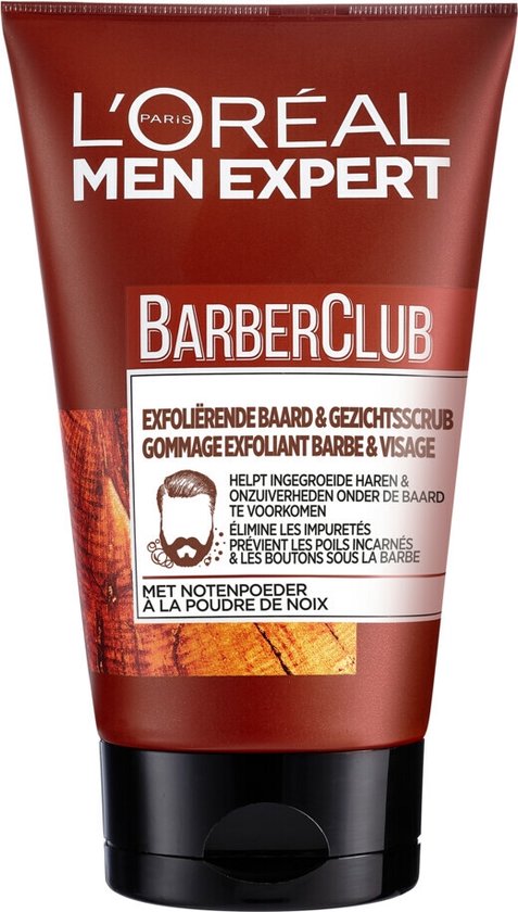 L'Oréal Paris Men Expert Barber Club Exfoliërende Baard & Gezichtsscrub -  100 ml | bol.com