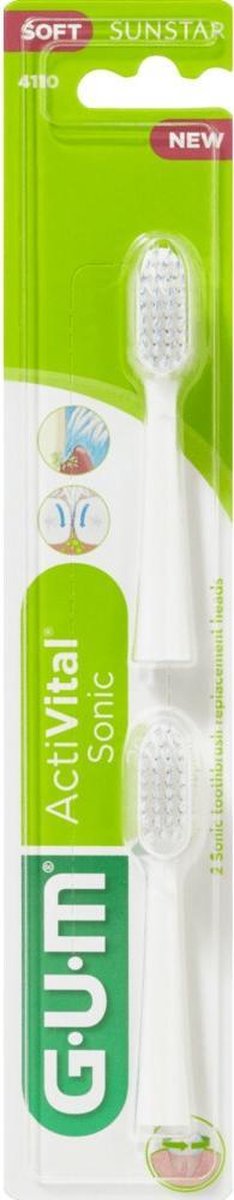 Gum Activital Sonic Opzetborstels 2 stuks