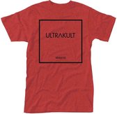 Ultrakult Unisex Tshirt -XL- ULTRAKULT (VINTAGE WASH) Rood
