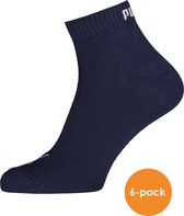 Puma unisex sneaker sokken (6-pack) - navy blauw - Maat: 43-46