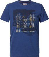 PETROL - T-Shirt SS R-Neck - BLAUW