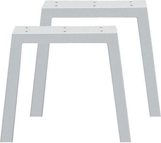 bescherming Onzin vleet Set witte trapezium tafelpoten 40 cm (koker 10 x 4) | bol.com