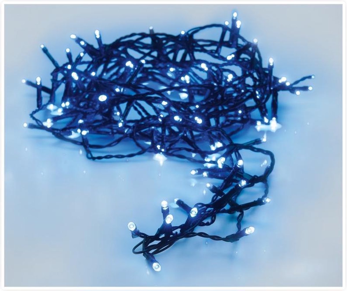 Kerstverlichting/feestverlichting lichtsnoeren 120 blauwe LED lampjes