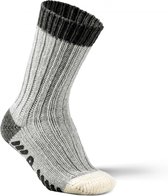 Alpaca dikke sokken anti-slip grijs, maat 35-38
