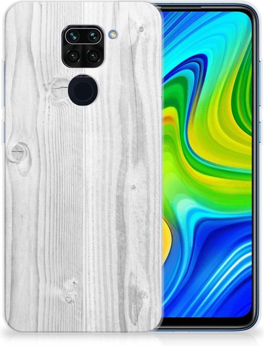 Xiaomi Redmi Note9 Bumper Hoesje White Wood